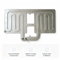 Système de gestion thermique personnalisé pour batterie de véhicule électrique avec plaque froide en aluminium brasé sous vide pour refroidissement liquide