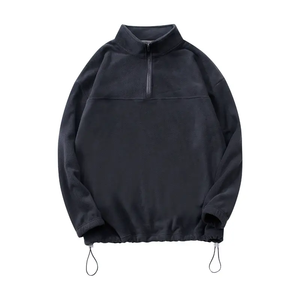 Nuova <span class=keywords><strong>felpa</strong></span> Vintage 1/4 con Zip in pile polare calda cappotto da uomo con Zip a quarti personalizzato - Product Image 2