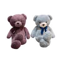 Ours en peluche géant en gros, personnalisé, extra large, doux, avec nœud, poupée ours en peluche