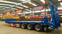 Remorque plateau semi-remorque 40 pieds à 3 essieux en acier pour transport de conteneurs, fabrication chinoise, vente chaude