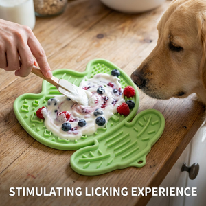 Tapis de léchage pour chien en silicone à ventouse puissante, modèle <span class=keywords><strong>Tulipe</strong></span>, pour le bain, le toilettage et la distraction pendant la coupe des ongles - Product Image 4