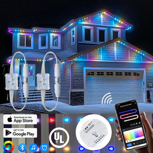 48V IP68 RGB <span class=keywords><strong>LED</strong></span> nhôm theo dõi đèn giáng sinh ngoài trời vĩnh viễn nhà đèn rgbic đèn giáng sinh - Product Image 4