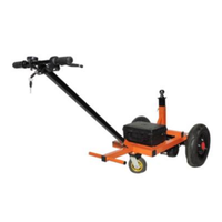 Chariot de manutention industriel robuste de haute qualité, capacité 800 lb, en acier réglable, pour remorque de camping-car