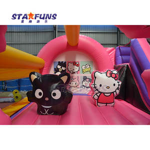 מסחרי פופולרי קריקטורה kuromi מתנפחים להקפיץ בית שקופית קומבו חיצוני קופצני הטירה הלולקה - Product Image 5