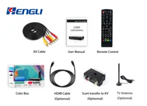 DVB-T2 Set-Top-Box HEVC MPEG4 Konverter box Digital-TV-Empfänger H.264 H.265 DVB-T2 Set-Top-Box Hengli 2023