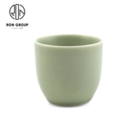 Tasse à thé de bonne 180ml Conception de logo personnalisé Tasse de restaurant bon marché Tasses en porcelaine blanche Tasses à café en céramique sans poignée
