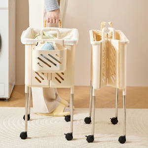 Panier à linge pliable grande capacité pour salle de bain, support OEM, sans pliage, pour vêtements sales - Product Image 5