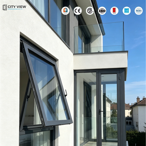 Fenêtres et portes en aluminium à profil mince en alliage d'aluminium noir résistant aux intempéries et aux chocs, <span class=keywords><strong>fenêtre</strong></span> à battant S pour les États-Unis - Product Image 1
