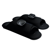 Chaussures de massage des pieds EMS TENS intelligentes, rechargeables par USB, avec 2 unités principales, pantoufles de massage des pieds EMS