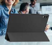 Étui de protection multi-couleurs en cuir PU avec support pliable et fonction veille/réveil automatique pour tablettes Samsung Galaxy Tab S11 Ultra S12 Ultra