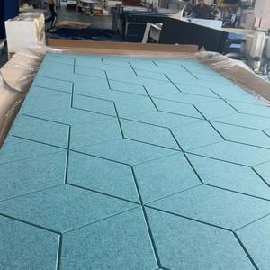 高密度音響天井パネル防音壁パネル音響ポリエステルPET音響パネル - Product Image 6