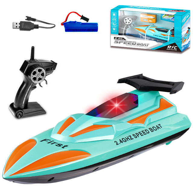 Wholesale 5-Channel Electric Red Rc Speed Boat Racing 2.4Ghz High-Speed Long Range Remote Control Model Ship Toy for Batteries