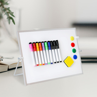30*40cm cadre en aluminium bureau Double face petit tableau magnétique effaçable à sec tableau blanc avec marqueur et gomme effaçables colorés
