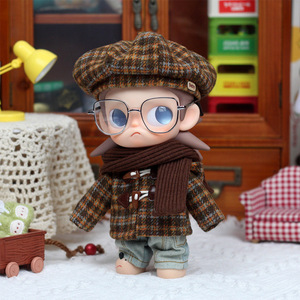 Zsiga 8 Point <b>Doll</b> Winter Hooded Horn Coat With Scarf And Beret For 20cm <b>Doll</b> Clothes Accessory Unisex Youth Wear - Product Image 4