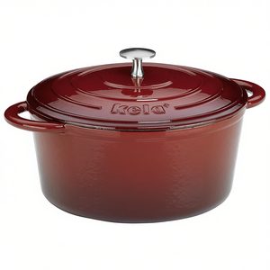 Olla de hierro fundido ovalada Kela Roaster Calido de 6.5 Qt para hornear y asar - Product Image 2