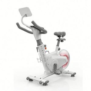 จักรยานออกกำลังกายแบบใหม่สำหรับใช้งานเชิงพาณิชย์ เงียบพิเศษ ล้อแม่เหล็ก 8 กก. ระบบต้านทานแม่เหล็ก หน้าจอ LCD โครงเหล็ก รับน้ำหนักผู้ใช้ได้ 200 กก. - Product Image 2