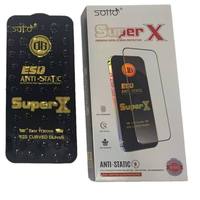 Protection d'écran transparente SUPER X ESD avec colle intégrale, accessoire mobile antistatique en verre trempé pour iPhone 17 Pro Max