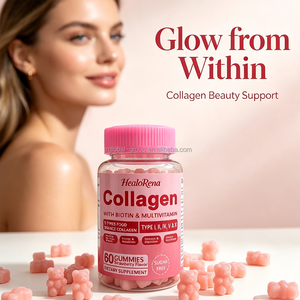 Complesso di bellezza in caramelle gommose OEM, biotina e collagene, gusto lampone, per la bellezza di pelle, articolazioni, capelli e unghie. - Product Image 2