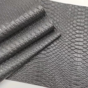 In-Stock <strong>Black</strong> Snakeskin Texture Imitation Leather Handbag Eco-Friendly Fabric Accessories for Furniture &amp; Decorative Use - Product Image 2