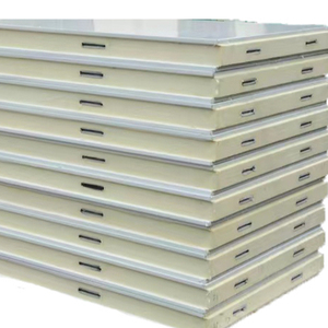 Tấm Ốp Tường Bằng Kim Loại Xốp Polyurethane 75Mm Giá Thấp Tấm Ốp PU Cách Nhiệt Tấm Ốp Tường Bên Ngoài Cho Phòng Kho Lạnh - Product Image 1