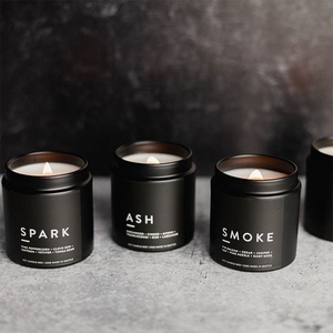 Candela a Colonna Nera Opaca in Cera di Soia Naturale di Grado Premium, Ideale per Profumare Bagni di Hotel e <span class=keywords><strong>Arredamento</strong></span> d'Interni - Product Image 3