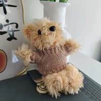 15cm mignon en peluche bricolage petit ours jouet Boba tasse pendentif célébrité ours sac clé accessoires pull ours