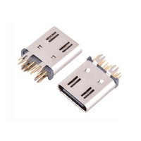 Connecteur vertical femelle USB Type-C 16 broches, SMT, charge rapide PD à courant élevé