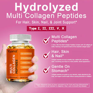 Cápsulas de Péptidos de Colágeno Múltiple para Adultos OEM/ODM para el Crecimiento del Cabello y la Elasticidad de la Piel, Apoyo Inmunológico, Bajo en Azúcar, Porción Personalizada - Product Image 5