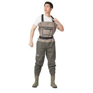 <span class=keywords><strong>Waders</strong></span> da Pesca Traspiranti e Impermeabili a Torace per Adulti e Ragazzi con Piede a Calza per la Caccia all'Anatra - Product Image 2