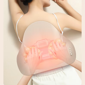 Deep Kneading Vibrating Acupressure Stretching Heated Portable Modern 15W 12V Massage <b>Back</b> <b>Cushion</b> Waist Massager Fatigue - Product Image 3