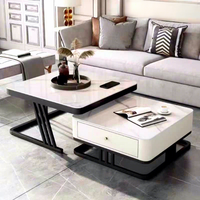 Meuble TV et ensemble de verres de style éthiopien, table basse moderne pour salon, meuble TV avec ensemble de table basse