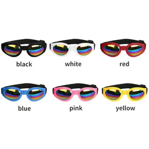 Gafas de sol de viaje al aire libre para perros, lentes de sol plegables impermeables con protección UV, venta al por mayor