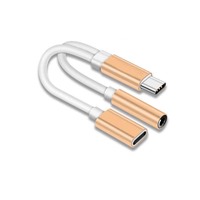 Cantwell 2 en 1 type-c à 3.5mm Jack Audio casque écouteur chargeur USB câble adaptateur Audio