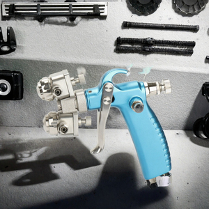 Pistola de Pulverización Prona MRS-2R de Doble Boquilla y Doble Cabezal de Aleación de Aluminio Cromado con Tecnología HVLP de Alta Presión y Nano Pintura, Garantía de 1 Año - Product Image 3
