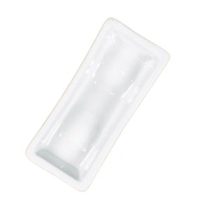 Reposacucharas de Cerámica Blanca, Reposapalillos de 8 cm, Esmalte sin Plomo, Apto para Lavavajillas, Apto para Microondas, Apto para Alimentos - Product Image 1