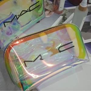 Sac cosmétique holographique en TPU imperméable de grande capacité de haute qualité, sac à couture - Product Image 3