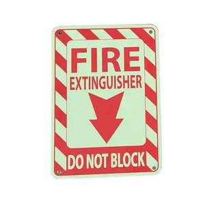 Manufacturer Suppliers Reflective Aluminum Fire Extinguisher Warning Signs Printable