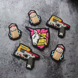 Patchs en PVC souple 3D personnalisés avec logo, gaufrés à chaud, en silicone tactique, pour écussons thermocollants et patchs en caoutchouc avec velcro - Product Image 1