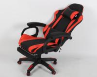 Chaise de jeu de course en cuir YouGe-Design traditionnel Accoudoirs pliables à hauteur réglable Base pivotante Chambre à gaz à 1 étage