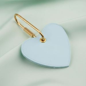 PU Leather Cute Heart Light <b>Key</b> <b>Chain</b> with Embossing Printing Durable Personalized Gift for Girlfriend & Boyfriend - Product Image 4