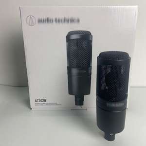 Microphone capacitif filaire <span class=keywords><strong>AT2020</strong></span> - Microphone professionnel haut de gamme à directivité cardioïde, adapté pour l'enregistrement en studio et les interviews en direct - Product Image 6