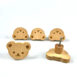 Cute Mich Wooden Cabinet Handles Beech Wood Drawer Pulls Kids Safety Furniture Hardware Cute Mich Wooden Cabinet Handles Beech