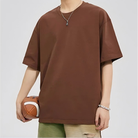 T-shirt Hip Hop Rétro en Coton Lavé 250 GSM pour Homme, Coupe Classique, Écologique, Respirant, Anti-Plis, Séchage Rapide, Personnalisable