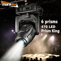 Marslite Beam 470 Projecteur de scène à tête mobile LED 3-en-1 CMY, Cabeza Movil Luces Beam pour DJ, Fêtes, Bars, Mariages