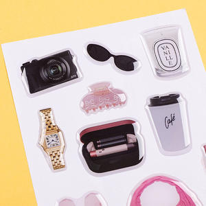 カスタマイズされたクリスタル粘着ステッカーステッカーロゴ携帯電話シェル3D透明三次元漫画ドリップステッカー - Product Image 4