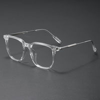 Monture de lunettes anti-lumière bleue de haute qualité, style rétro et professionnel, unisexe, tendance, qui affine le visage