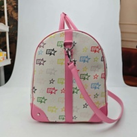 Bolsa de Viaje de PU con Estampado de Letras y Estrellas Personalizada, MOQ Bajo, Patrón OEM