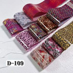 4*100Cm Nail Leopard Snake Amber <span class=keywords><strong>Animal</strong></span> <span class=keywords><strong>Print</strong></span> Foil Transfer Paper Otoño/Invierno Collection Box Nail Art Sticker Foil Set - Product Image 4
