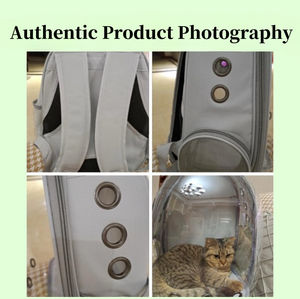 Büyük Kapasiteli Şeffaf Moda Katlanabilir Kapsül Açık Hava Seyahat Evcil Hayvan Taşıyıcısı Nefes Alabilen Taşınabilir Köpek Kedi Sırt Çantası Fermuarlı - Product Image 4