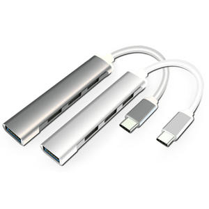 4 puertos USB C 4 en 1 para estación de acoplamiento con USB 2,0 Hub USB 3,0 para <span class=keywords><strong>Macbook</strong></span> <span class=keywords><strong>Pro</strong></span> adaptador de puerto Tablet PC - Product Image 3